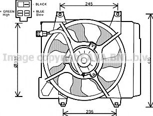 KA7521 PRASCO Fan, radiator