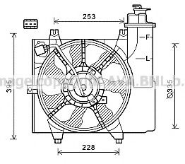KA7531 PRASCO Fan, radiator