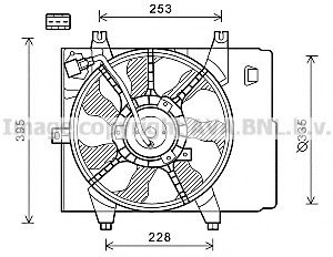 KA7534 PRASCO Fan, radiator