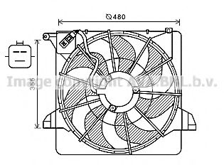 KA7540 PRASCO Cooling System Fan, radiator