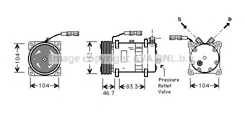 MNK048 PRASCO Compressor, air conditioning