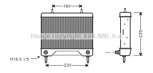 MS3115 PRASCO Lubrication Oil Cooler, engine oil