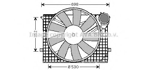 MS7505 PRASCO Fan, radiator