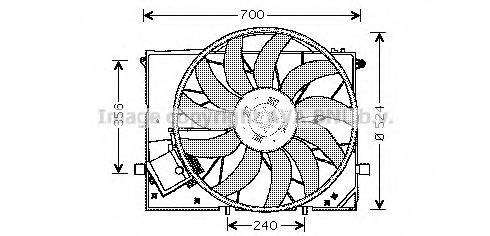MS7506 PRASCO Fan, radiator