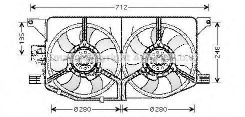 MS7510 PRASCO Fan, radiator