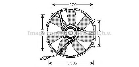 MS7512 PRASCO Fan, A/C condenser