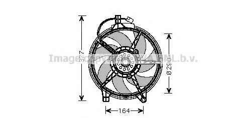 MS7517 PRASCO Fan, A/C condenser