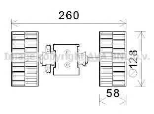 MS8645 PRASCO Heating / Ventilation Interior Blower