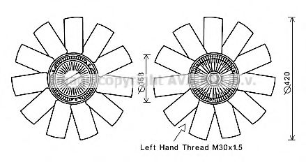 MSC655 PRASCO Fan, radiator