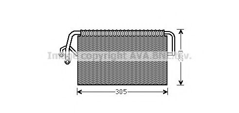 MSV486 PRASCO Evaporator, air conditioning