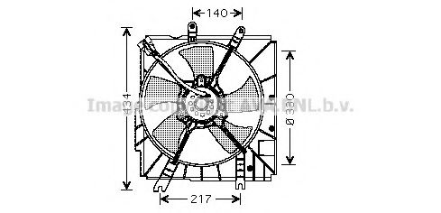 MZ7503 PRASCO Fan, radiator