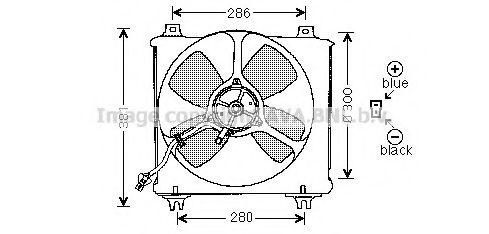 MZ7505 PRASCO Fan, radiator