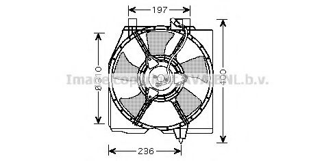MZ7535 PRASCO Fan, A/C condenser