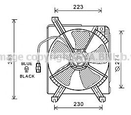 MZ7542 PRASCO Fan, radiator