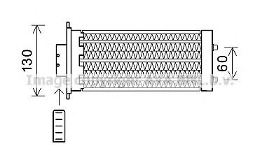 OL6573 PRASCO Heat Exchanger, interior heating