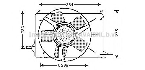 OL7502 PRASCO Fan, radiator
