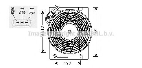 OL7508 PRASCO Fan, A/C condenser