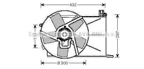 OL7510 PRASCO Fan, radiator