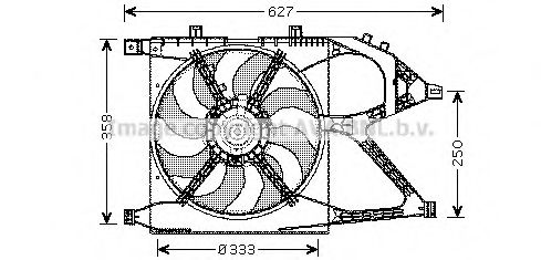 OL7519 PRASCO Cooling System Fan, radiator