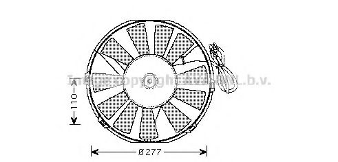 OL7523 PRASCO Fan, A/C condenser