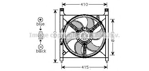 OL7525 PRASCO Fan, radiator