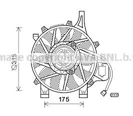 OL7536 PRASCO Fan, A/C condenser