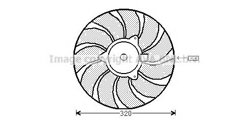 OL7540 PRASCO Cooling System Fan, radiator
