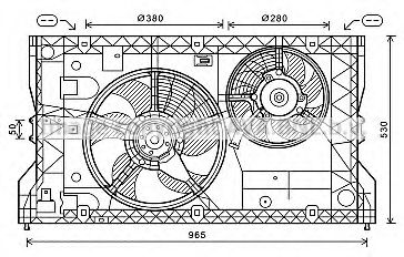 OL7588 PRASCO Fan, radiator