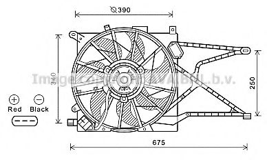 OL7596 PRASCO Fan, radiator