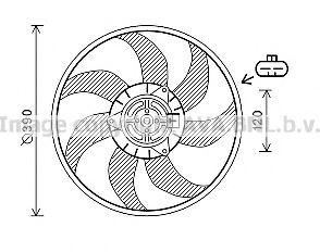OL7613 PRASCO Fan Wheel, engine cooling
