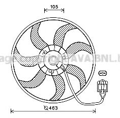 OL7657 PRASCO Fan, radiator
