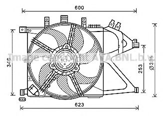 OL7660 PRASCO Fan, radiator