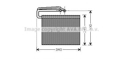 OLV399 PRASCO Evaporator, air conditioning