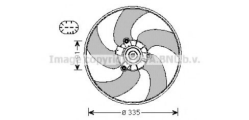 PE7553 PRASCO Fan, radiator
