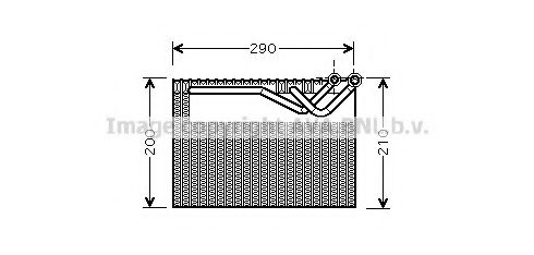 PEV278 PRASCO Evaporator, air conditioning