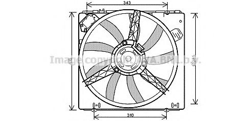 RT7540 PRASCO Cooling System Fan, radiator
