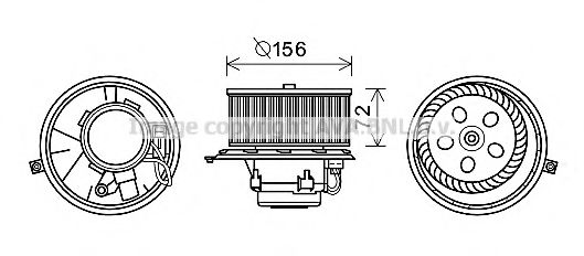 RT8581 PRASCO Electric Motor, interior blower