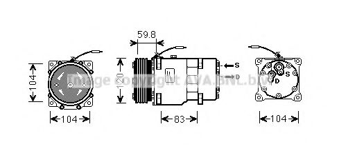 RTK402 PRASCO Kompressor, Klimaanlage