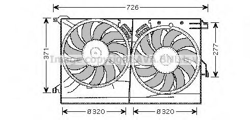 SB7502 PRASCO Fan, radiator