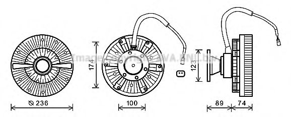 SCC029 PRASCO Fan, radiator