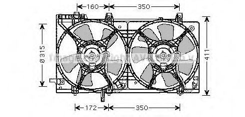 SU7512 PRASCO Fan, radiator