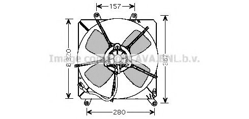 TO7509 PRASCO Cooling System Fan, radiator