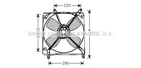 TO7516 PRASCO Cooling System Fan, radiator