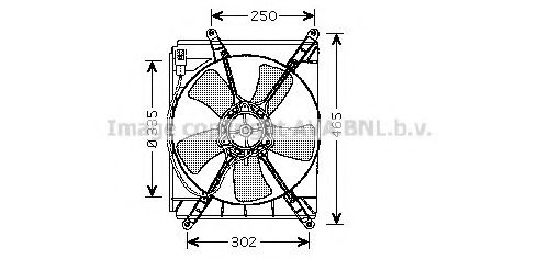 TO7523 PRASCO Fan, radiator