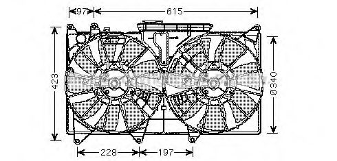 TO7535 PRASCO Fan, radiator