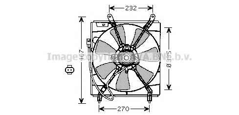 TO7536 PRASCO Fan, radiator