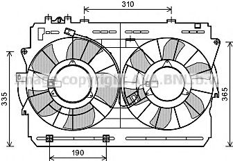TO7570 PRASCO Fan, radiator