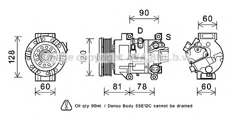 TOK581 PRASCO Compressor, air conditioning