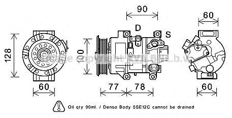 TOK584 PRASCO Compressor, air conditioning