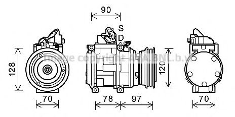 TOK632 PRASCO Compressor, air conditioning
